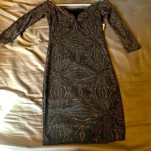 Black Shimmery Cocktail Dress
